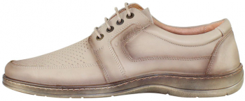 Pantofi casual barbati piele naturala - Nicolis bej - Marimea 44 