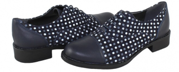 Pantofi casual dama piele naturala - Agressione bleumarin - Marimea 38 