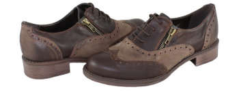 Pantofi casual dama piele naturala - Agressione maro - Marimea 38 