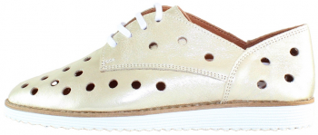 Pantofi casual dama piele naturala - Dogati shoes auriu - Marimea 36