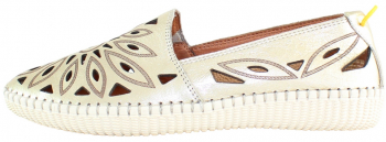 Pantofi casual dama piele naturala - Dogati shoes auriu - Marimea 38