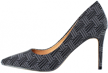 Pantofi cu toc dama - Azarey shoes negru/alb - Marimea 40 