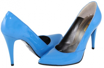 Pantofi cu toc dama piele naturala - Nike Invest albastru - Marimea 40 