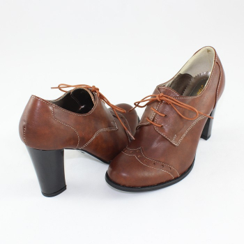 Pantofi cu toc dama piele naturala - Nike Invest maro - Marimea 40 