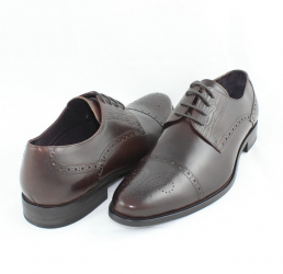 Pantofi eleganti barbati piele naturala - Saccio maro - Marimea 39 