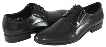 Pantofi eleganti barbati piele naturala - Saccio negru - Marimea 39 
