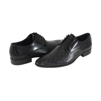 Pantofi eleganti barbati piele naturala - Saccio negru - Marimea 41 
