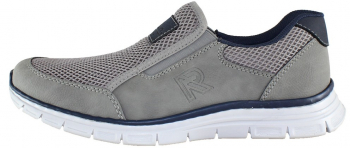 Pantofi sport barbati piele naturala - Rieker gri - Marimea 41 