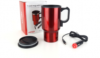 Cana termos auto 12 v 450ml rosu 