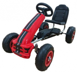 Kart cu pedale si roti gonflabile Nevada Rosu-B006 