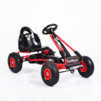 Kart cu pedale si roti gonflabile Top Racer Rosu GA815 