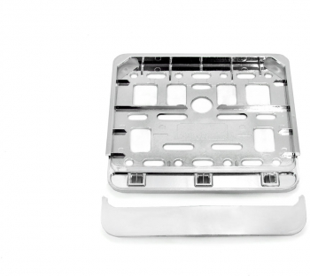 Suport numar de inmatriculare moto/ moped silver 
