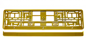 Suport numar inmatriculare gold 
