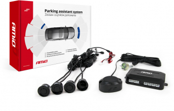 Senzor de parcare 4 Buzzer negru 