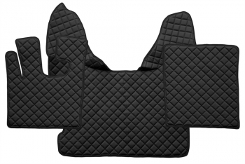 Set covorase camion piele ecologica DAF XF 105 2007-2012 Negru AUTOMAT 