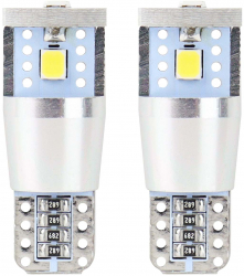 Becuri LED CANBUS 3SMD 2835 T10e W5W ALU Alb 12V/24V 