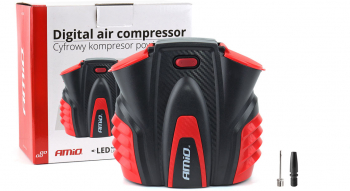 Compresor de aer auto cu manometru digital si lumina LED 12V ACOMP-16 
