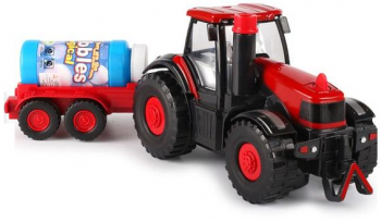 Jucarie de Facut Baloane de Sapun pentru Copii Tractoras cu remorca 