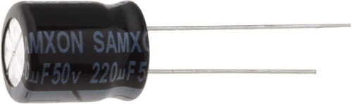 Condensator electrolitic THT 470uF 35VDC and Oslash 10x16mm Raster 5mm 