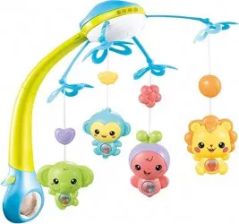 Carusel Interactiv pentru Patut Joy of Life Bleu 