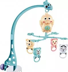 Carusel muzical pentru patut Jungle Bleu 