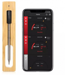 Termometru de Bucatarie Inteligent pentru carne Conectare Wireless Bluetooth Aplicatie pentru telefon de utilizat la Cuptor