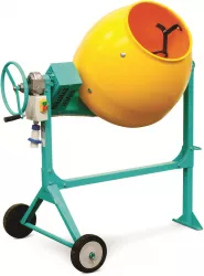 Betoniera pentru constructii Syntesi 140 diametru cuva plastic HDPE 610 mm 0.3kW capacitate 138l 