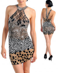 Rochie Mulata Animal Print Fabricata In Statele Unite 