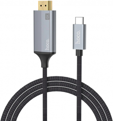 Cablu Video Tip C la HDMI 4K 30Hz 1.8m Hoco UA13 Gri 