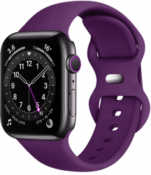 Curea ceas pentru Apple Watch 1 2 3 4 5 6 7 8 SE Ultra 42 mm 44 mm 45 mm 49 mm Techsuit W031 Dark Purple