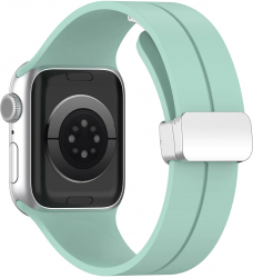Curea pentru Apple Watch 1/2/3/4/5/6/7/8/SE/SE 2 38/40/41mm - Techsuit Watchband W011 - Teal Green 
