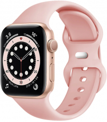 Curea pentru Apple Watch 1/2/3/4/5/6/7/8/SE/SE 2/Ultra 42/44/45/49mm - Techsuit Watchband W031 - Light Pink 