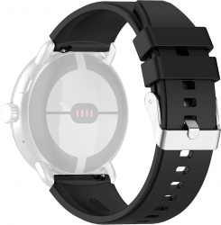Curea pentru Pixel Watch Samsung Galaxy Watch 4 Active 40 44 mm Huawei Watch GT GT 2 GT 3 42 mm Techsuit Watchband 20mm W026 Negru 
