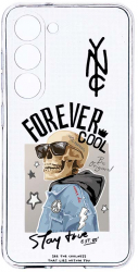 Husa Bestcase comp cu Samsung Galaxy S23 Plus Forever Cool Skeleton 2MM Soft Silicon prot cam T 935 