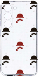 Husa Bestcase comp cu Samsung Galaxy S23 Plus Mustache 2MM Soft Silicon prot cam T 180 