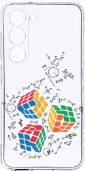 Husa Bestcase comp cu Samsung Galaxy S23 Rubik Cube 2MM Soft Silicon prot cam T 994 