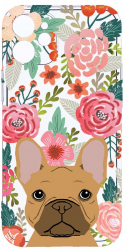 Husa Bestcase comp cu Apple iPhone 11 Dog and Flowers 2MM Soft Silicon prot cam T 637 