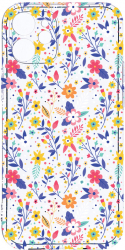 Husa Bestcase comp cu Apple iPhone 11 Flower Pattern 2MM Soft Silicon prot cam T 955 
