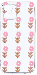 Husa Bestcase comp cu Apple iPhone 11 Flowers Pattern 2MM Soft Silicon prot cam T 505 
