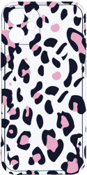 Husa Bestcase comp cu Apple iPhone 11 Pink Leopard Pattern 2MM Soft Silicon prot cam T 1033 