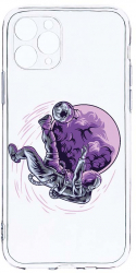 Husa Bestcase comp cu Apple iPhone 11 Pro Max Astronaut Football 2MM Soft Silicon prot cam T 833 