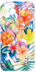 Husa Bestcase comp cu Apple iPhone 11 Pro Bopical Flowers 2MM Soft Silicon prot cam T 498 