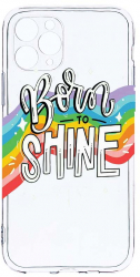 Husa Bestcase comp cu Apple iPhone 11 Pro Max Born To Shine 2MM Soft Silicon prot cam T 489 