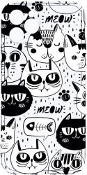 Husa Bestcase comp cu Apple iPhone 11 Pro Max Cool Cats 2MM Soft Silicon prot cam T 1029 