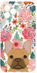 Husa Bestcase comp cu Apple iPhone 11 Pro Max Dog and Flowers 2MM Soft Silicon prot cam T 637 
