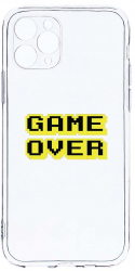 Husa Bestcase comp cu Apple iPhone 11 Pro Game Over 2MM Soft Silicon prot cam T 671 