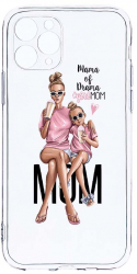 Husa Bestcase comp cu Apple iPhone 11 Pro Girl Mom Mama of Drama 2MM Soft Silicon prot cam T 558 