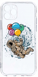 Husa Bestcase comp cu Apple iPhone 11 Pro Max Happy Astronaut 2MM Soft Silicon prot cam T 773 