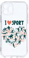 Husa Bestcase comp cu Apple iPhone 11 Pro I Love Sport 2MM Soft Silicon prot cam T 803 