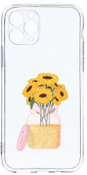 Husa Bestcase comp cu Apple iPhone 11 Pro Sun Flower 2MM Soft Silicon prot cam T 639 